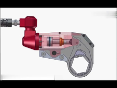 Chave de torque hidráulica de perfil baixo tipo oco